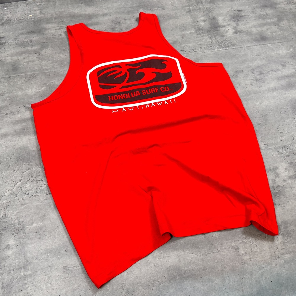Vintage VTG Y2K 2000's 00's Honolulu Red Tank Top Shirt